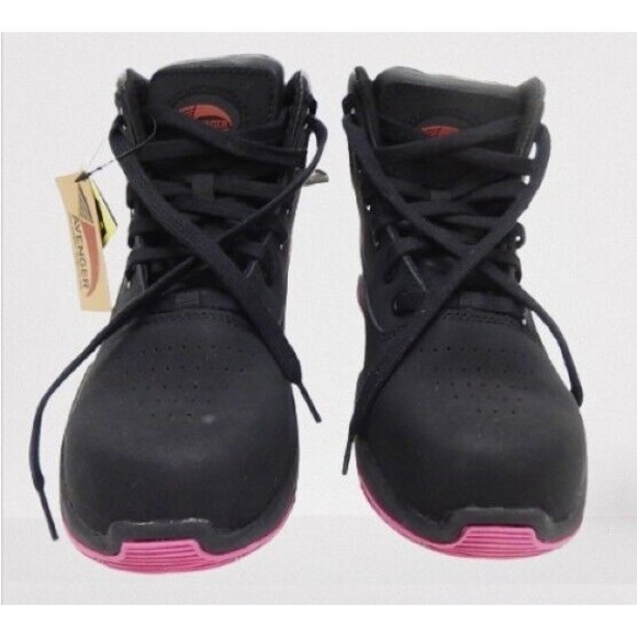 Avenger A821 Reaction Mid Cn Women's Work Boots Sz 7.5 Med B Slip Resistant - Picture 1 of 15